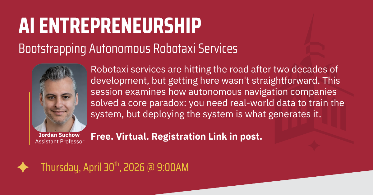 AI Entrepreneurship: Bootstrapping Autonomous Robotaxi Services